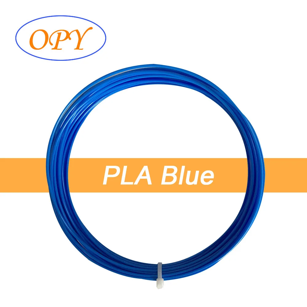 PLA Blue 10m 3D печатная ручка материал Блестящий деревянный мрамор шелк золотая нить 10 м 1,75 мм Rohs Fdm впечатляющая масса термопластичная жесткая нить - Цвет: PLA Blue 10m