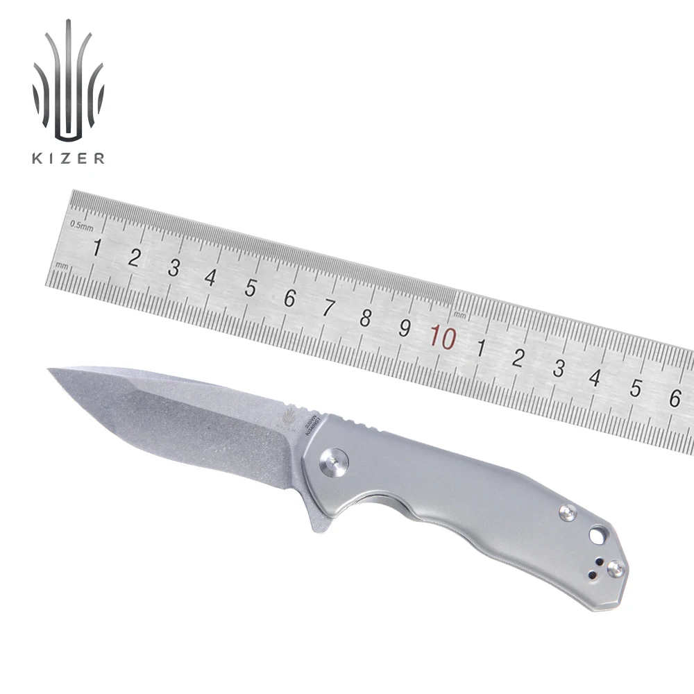 Kizer нож для выживания карманный мини нож KI3469S1 полезный Походный нож для охотничьих инструментов
