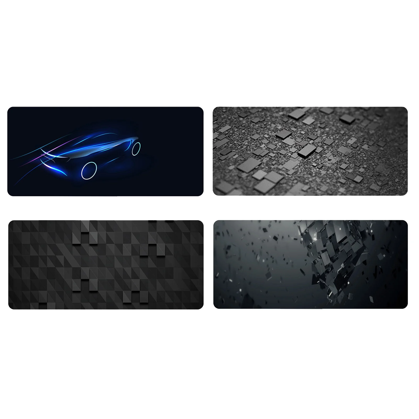 

Portable Modern Style 90x40cm Extended Mouse Pad Keyboard Mat, Stitched Edge