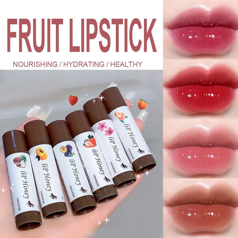 

Fruit Lipstick Long-lasting Moisturizing Lipstick Nourishing Lip Balm Makeup Color Change Lipstick Cosmetic Hydrating Jelly Lips