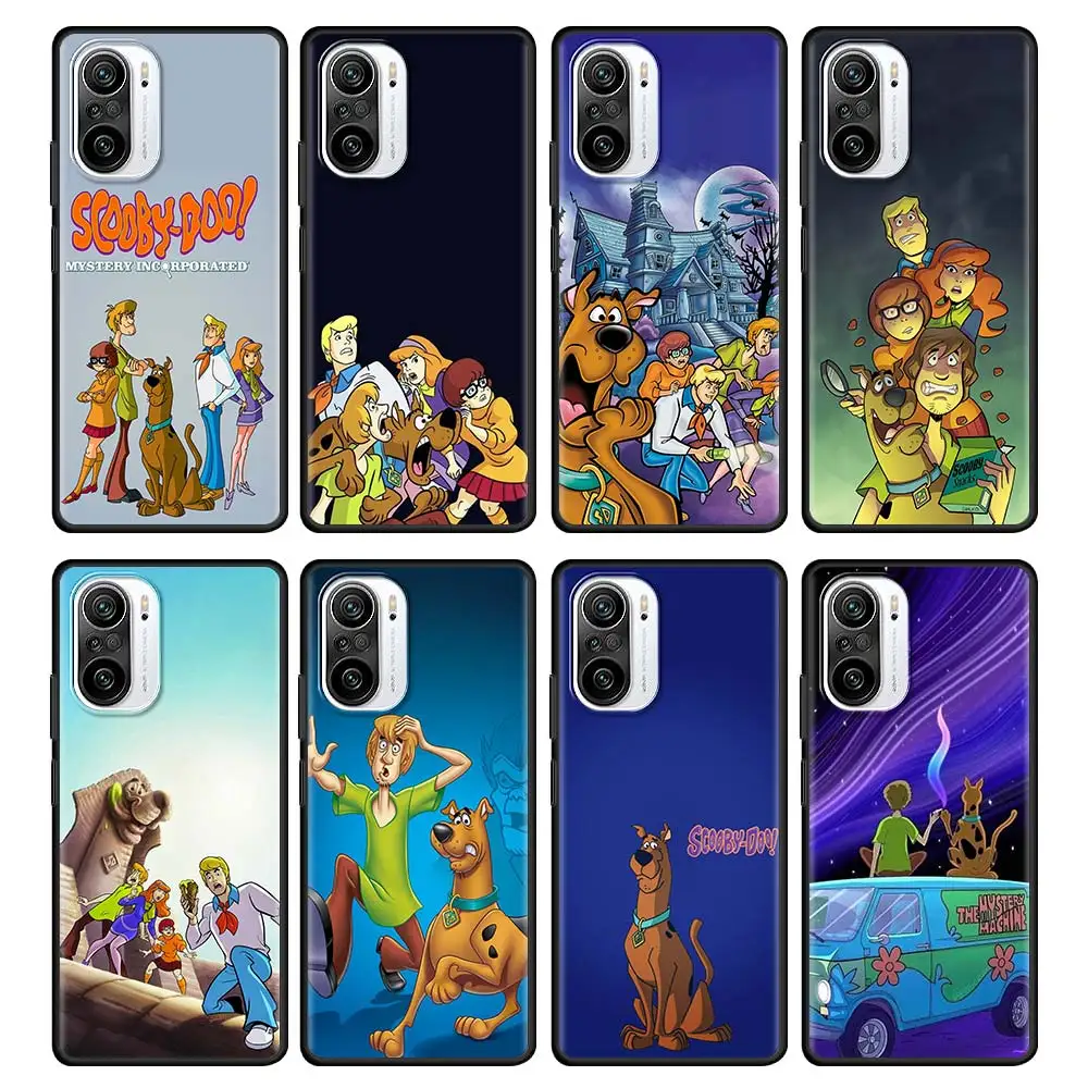 

Funny Scooby Doo Cell Phone Case For Xiaomi Redmi Note 10 9S 9T 9 8 Pro K40 9C 7 9A 8T 8A 7A Black TPU Soft Silicone Cover