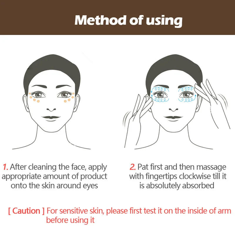 

Crocodile repair eye cream to lift and tighten anti-wrinkle bags to remove fine lines