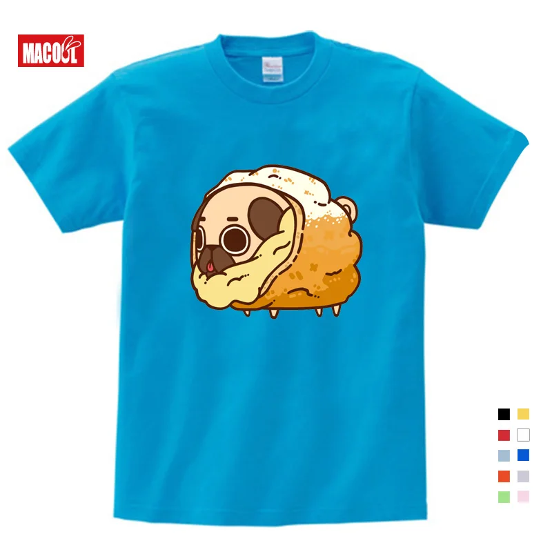 

Летняя одежда для девочек, футболка с мультяшным принтом милой собаки, футболки для мальчиков, Детская летняя одежда, короткие белые хлопковые футболки