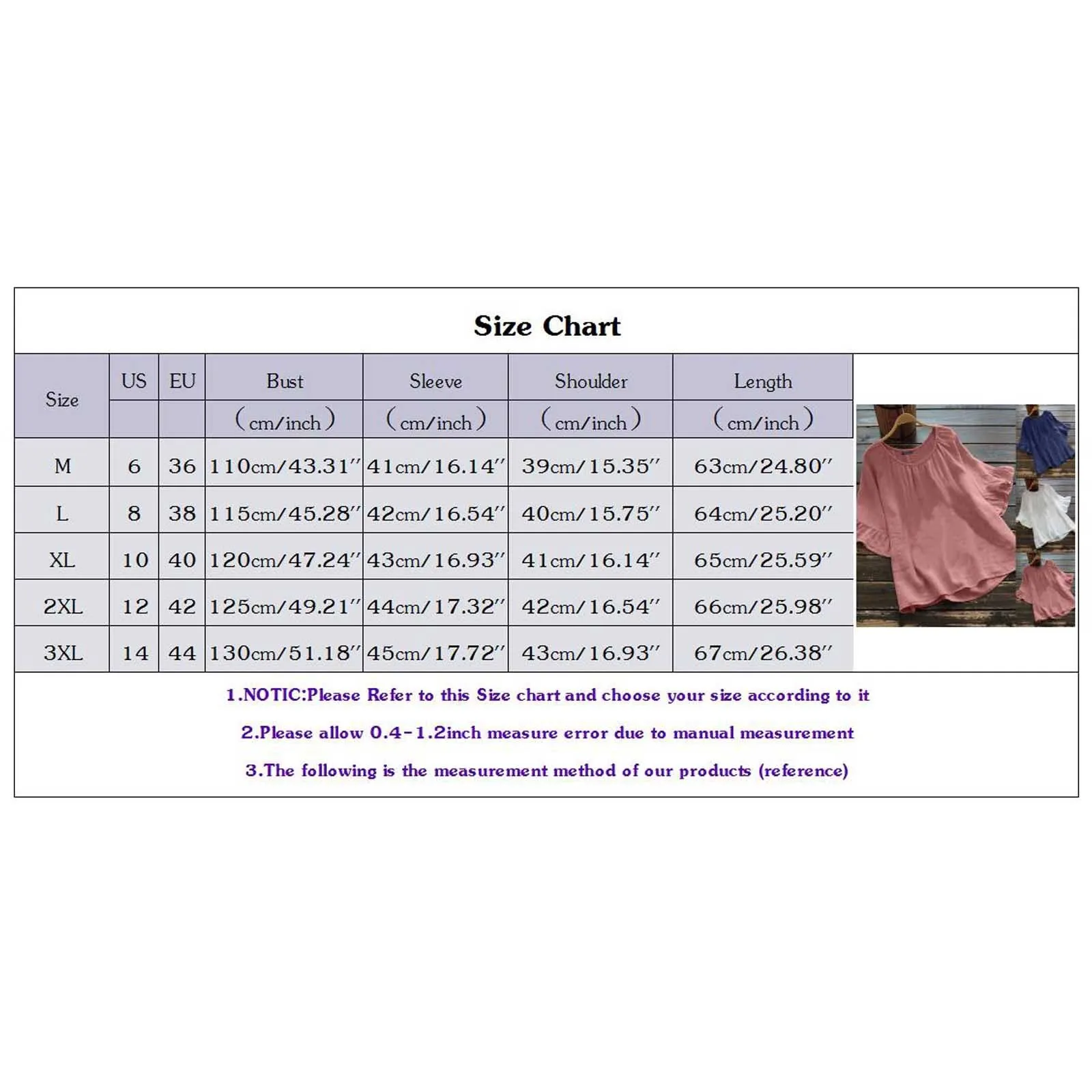 

plus size tops women summer Casual Solid Cotton And Hemp Ruffles O-neck Short Sleeve Women's Top coreano estilo harajuku#40