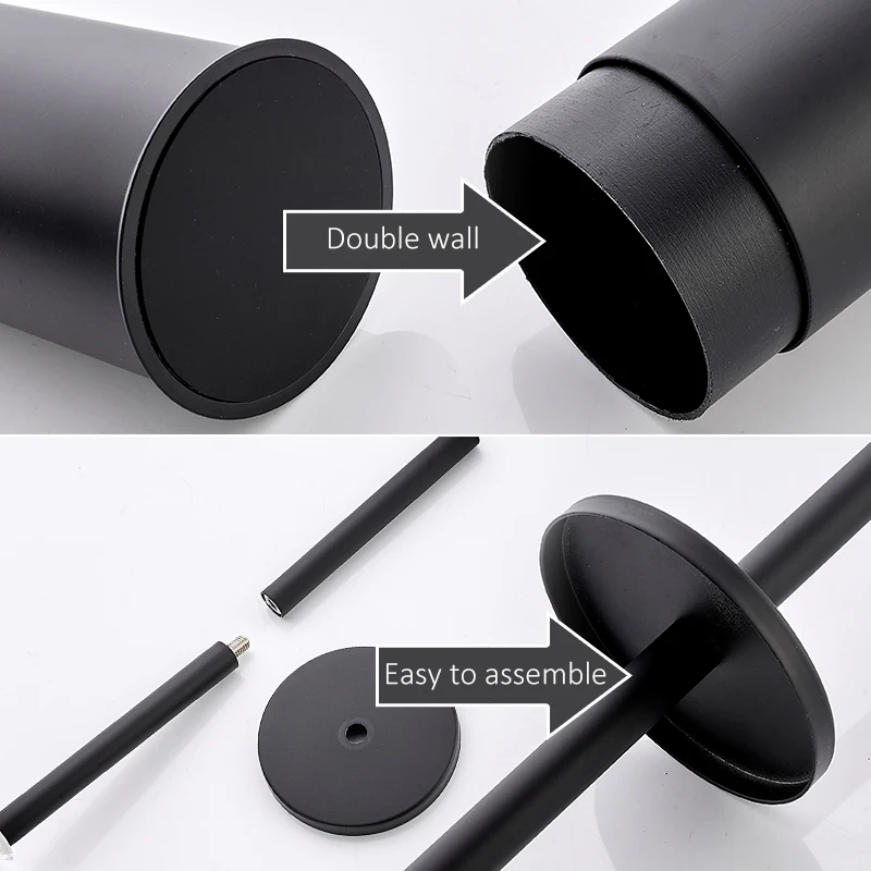 Щетка для унитаза алюминиевая с длинной ручкой и основанием | Дом сад