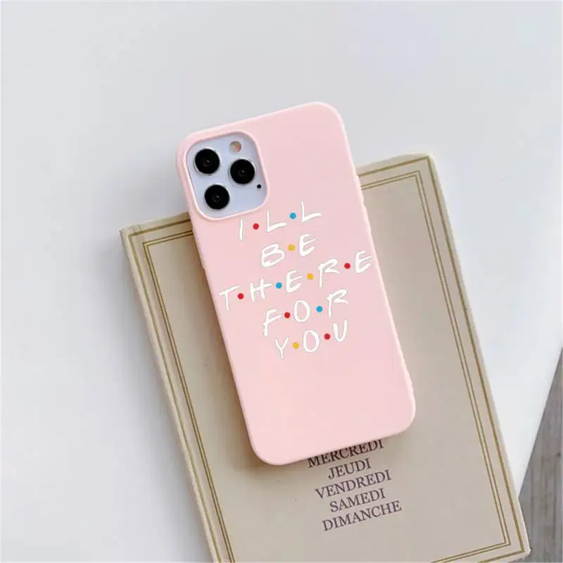 

Central Perk Coffee friends tv show Phone Case Pink Candy Color for iPhone 11 12 mini pro XS MAX 8 7 6 6S Plus X SE 2020 XR