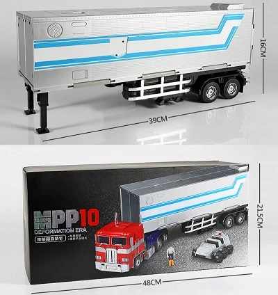 with retail box WJ трансформация G1 Masterpiece MPP10 MPP-10 сплав 33 см прицеп грузовик контейнер Commander KO фигурка робота модель игрушки - Цвет: with retail box