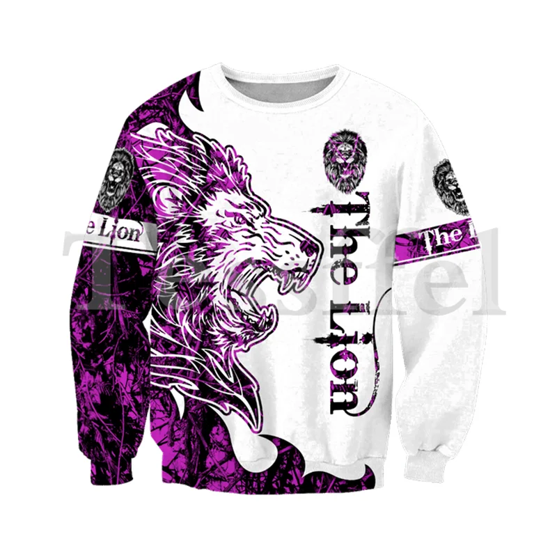 

Tessffel 3D Printed King Lion Tattoo New Fashion Harajuku Animal Hoodie Jacket Zipper Sweatshirt Cool Streetwear Style-12