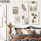 Настенный плакат в стиле бохо, ваза, монстера, растения, листья, абстрактная линия, настенные картины в скандинавском стиле для декора гостиной