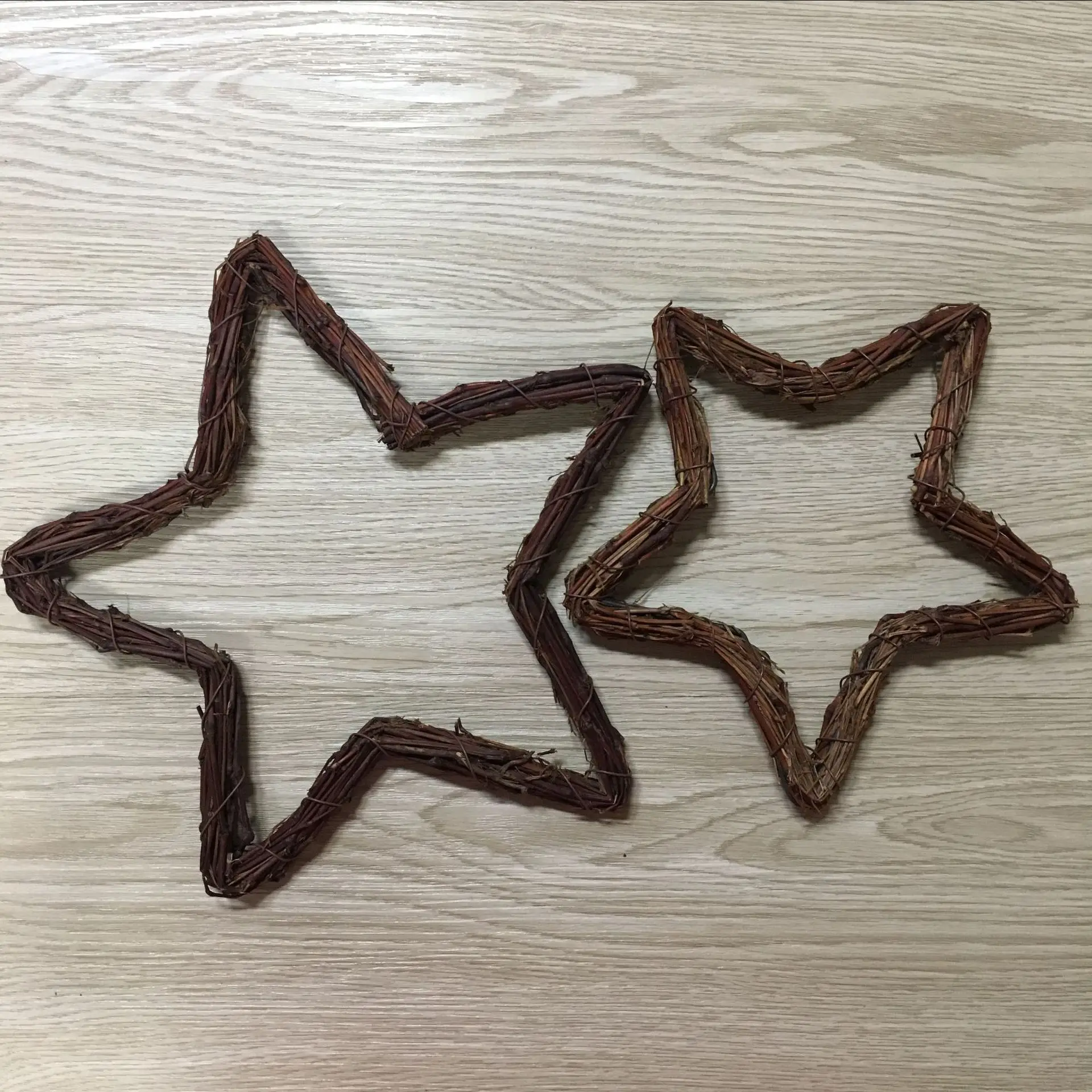 1 шт. пятиконечная звезда сделай сам дверной висячий цветочный венок из ротанга