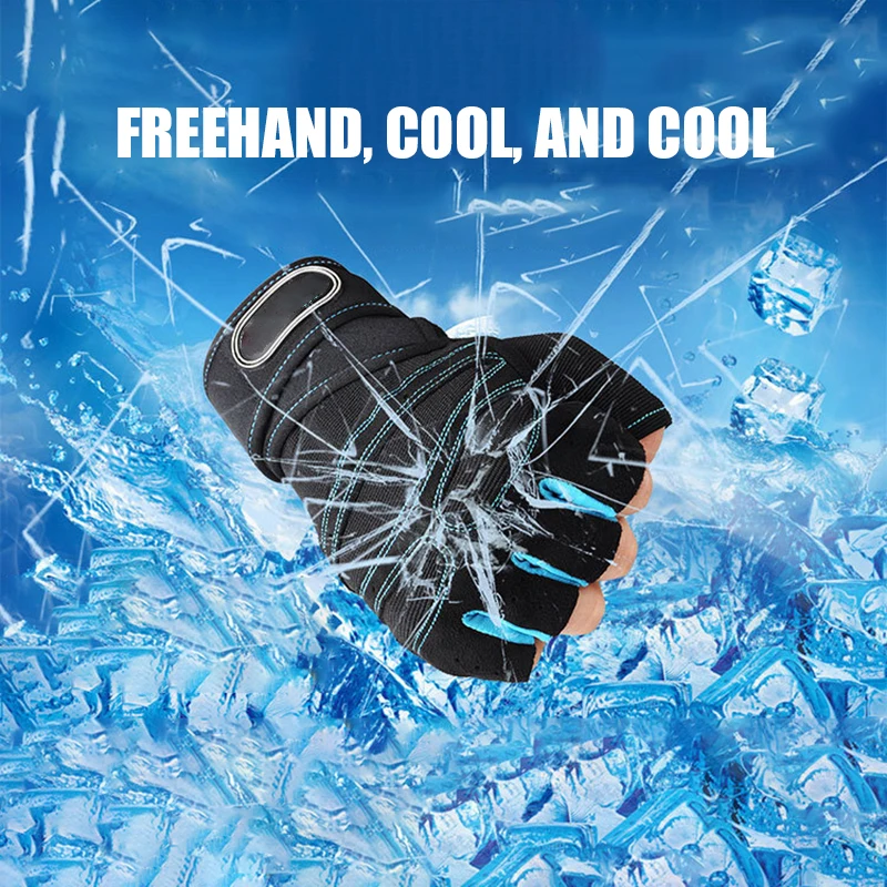 Перчатки с открытыми пальцами дышащие Прочные для фитнеса тяжелой атлетики