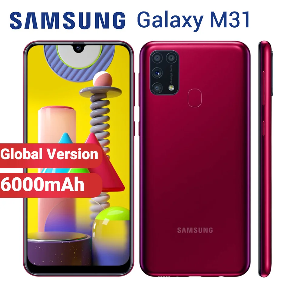 Смартфон Samsung Galaxy M31 мобильный телефон 128 ГБ 6 6000 мАч M315F/DSN 4 дюйма Exynos 9611 камеры 64 мп