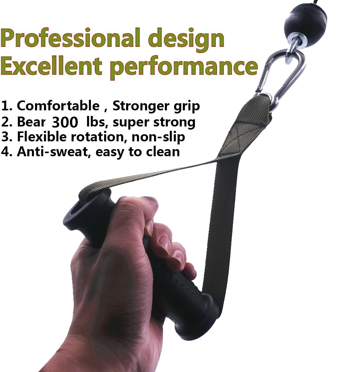 Модернизированные Кабельные приспособления Эспандеры ручки с карабином для