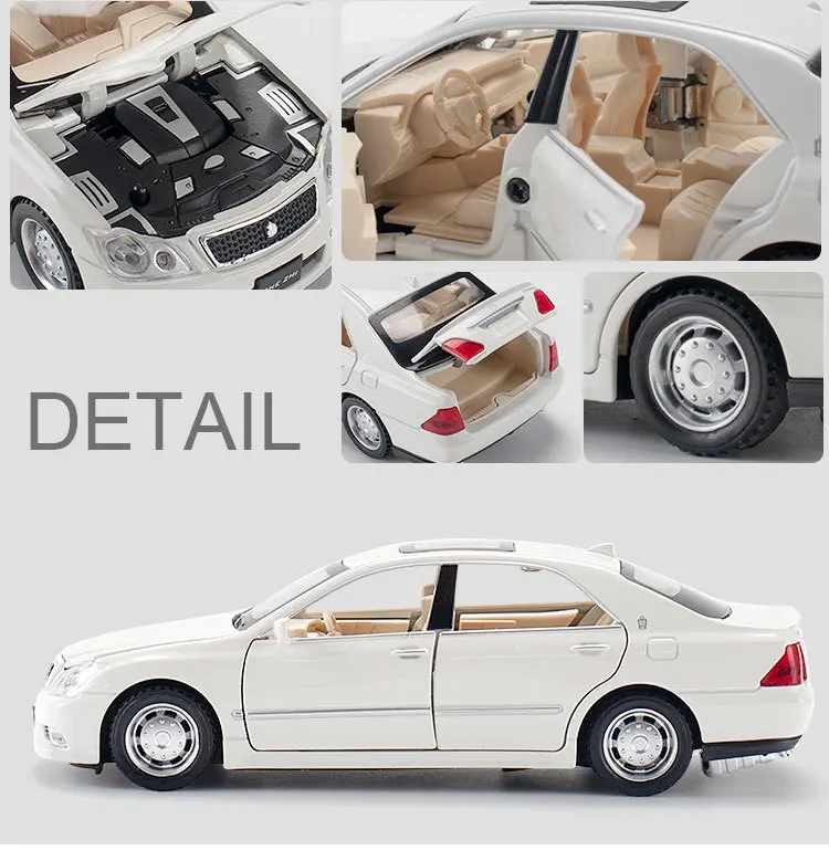 Модель автомобиля TOYOTA CROWN из сплава в масштабе 1:32 литой классический автомобиль