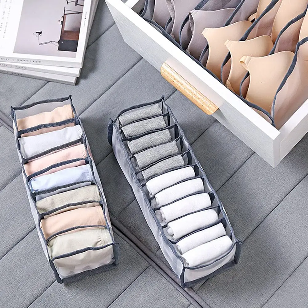 Ящик для нижнего белья органайзер бюстгальтеров складной ящик хранения белый