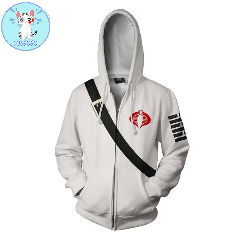 Фильм G.I. Джо: талия кобры тень толстовки куртка костюмы для косплея 3D принт на