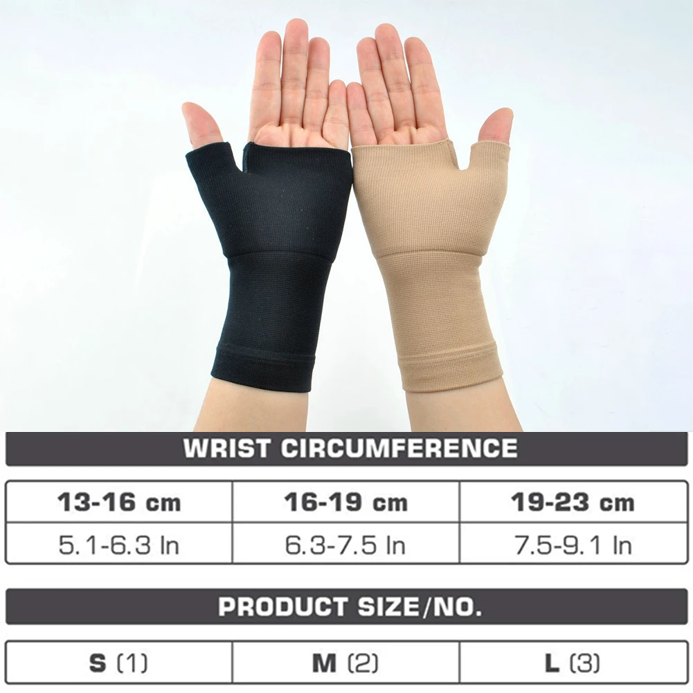 2 шт. компрессионный чехол Chinlon медицинская нестабильность рук Tendonitis перчатки корректор артрита растяжения сустава боли запястья поддержки