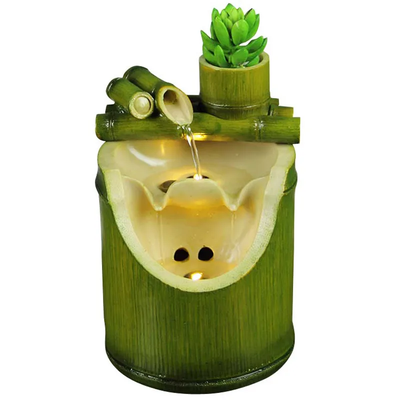 Полимерные украшения Fung Shui украшение для дома бамбуковый дизайн фонтан воды