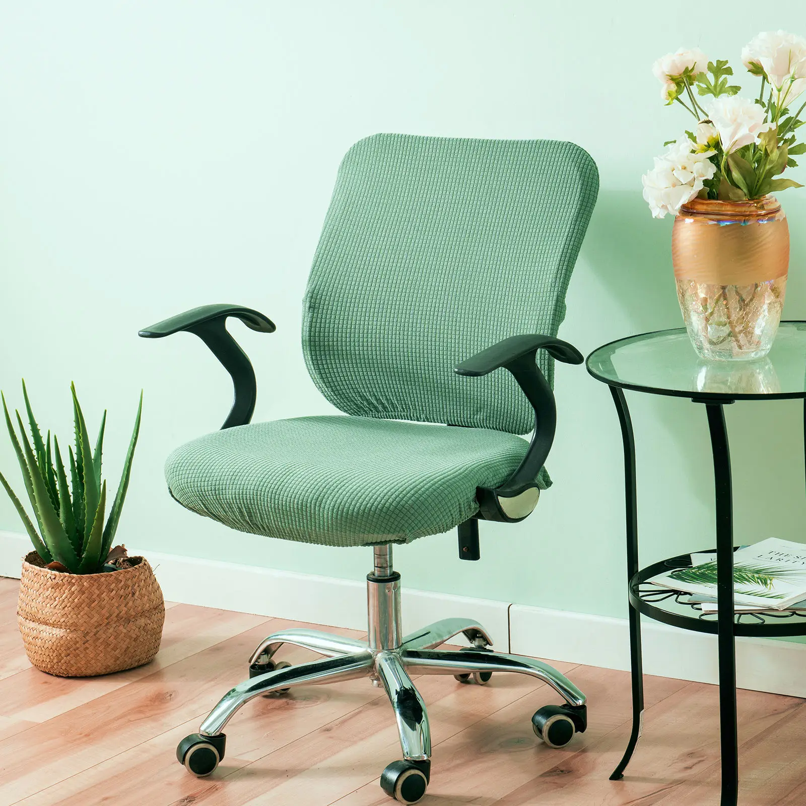 

Elastic Office Chair Covers Stretchable Spandex Washable Chair Seat Cover