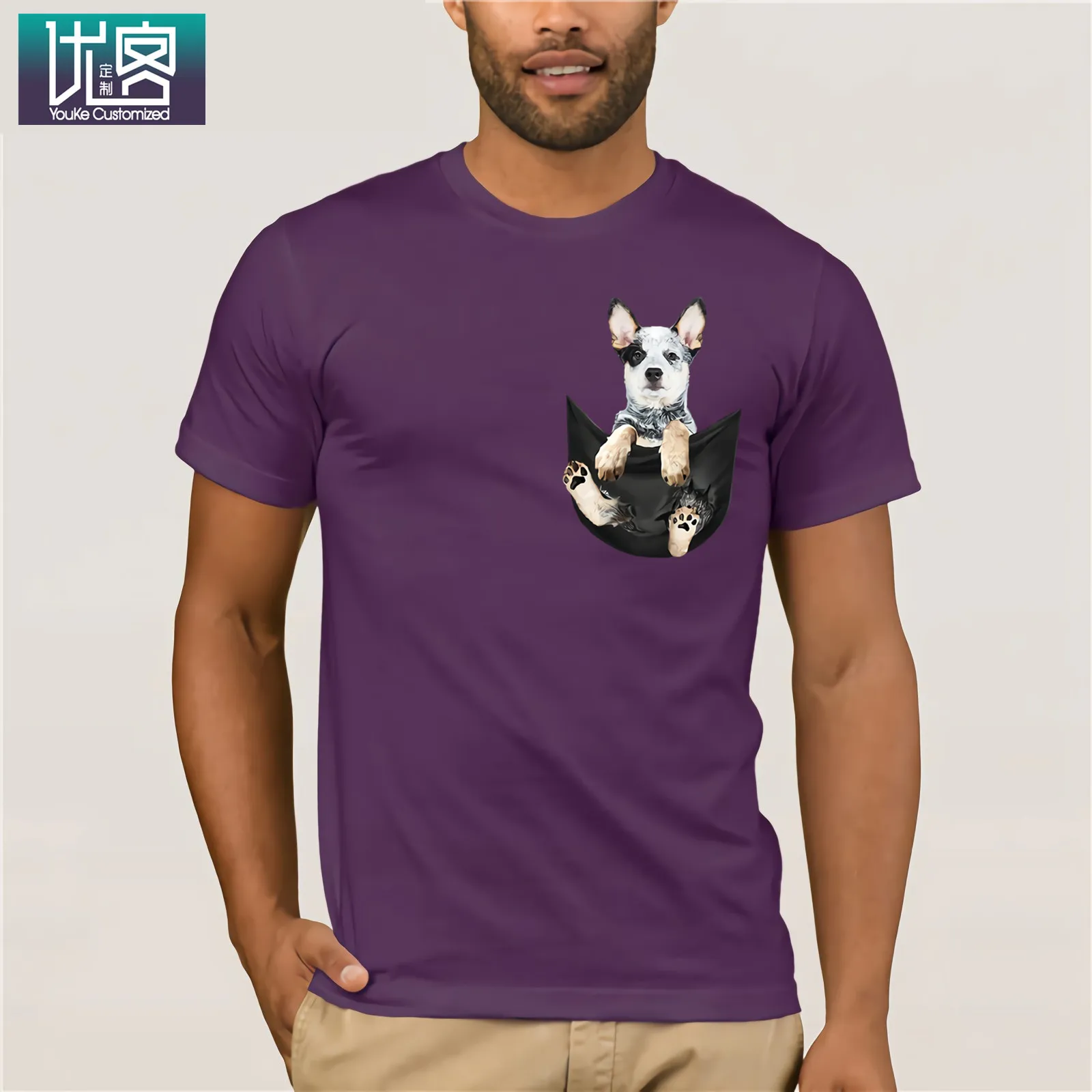 Мужская футболка с короткими рукавами и круглым вырезом An Australia хлопковая