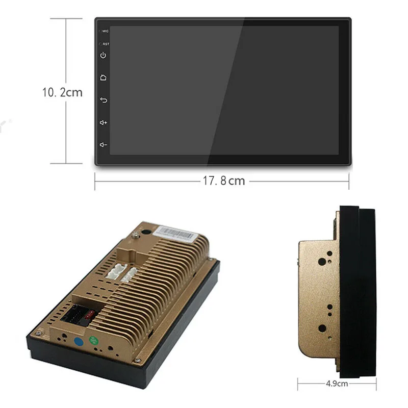 Универсальный MP5 плеер 2DIN с функцией Авторадио GPS навигацией Mirrorlink для Carplay Iphone