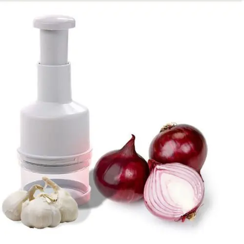 Белый из нержавеющей стали кухонный пресс овощной лук чеснок еда Чоппер резак