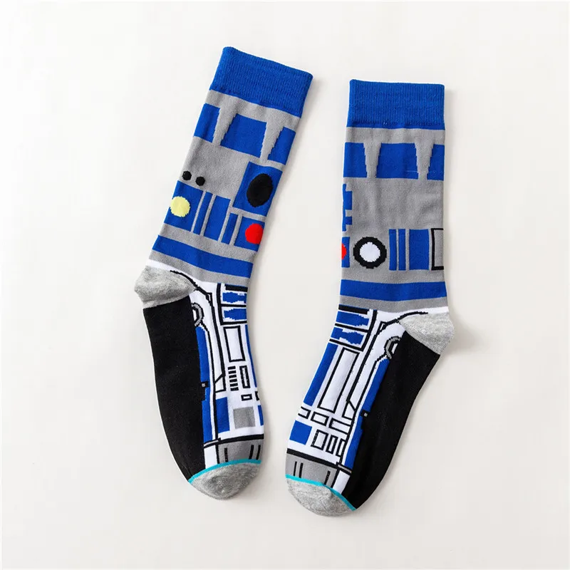 Мастер Йода Звездные войны фильм R2-D2 косплей носки Wookiee джедай рыцарь носки для мужчин женщин Весна Осень Зима уличные носки скейтбордиста