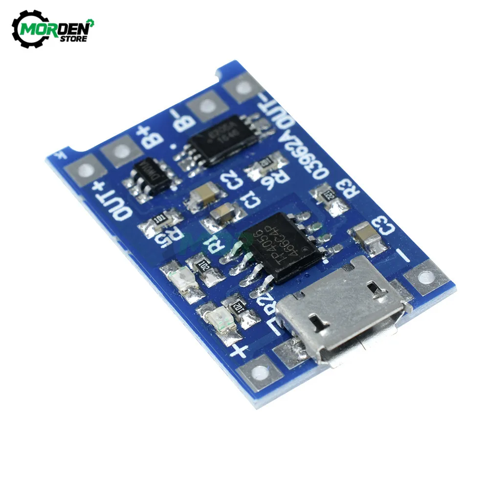 5 шт. 5В 1А 18650 TC4056A модуль зарядного устройства литиевой батареи MICRO USB Замена TP4056