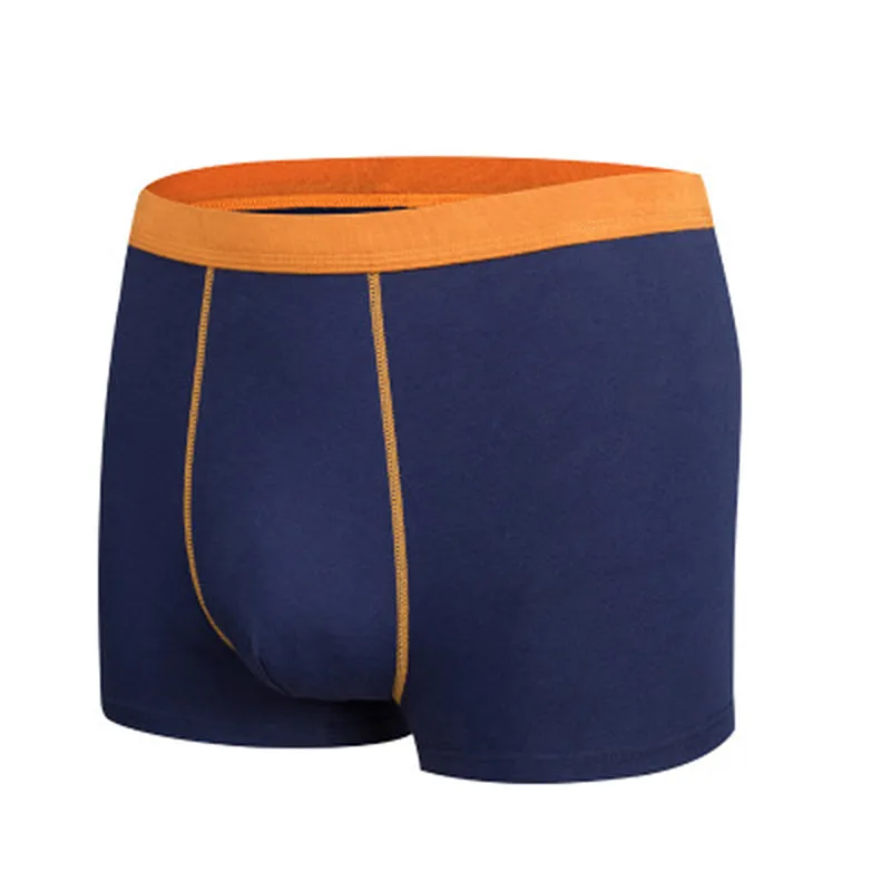 4Pcs/Lot Men's Underwear Flat Angle Men's Underwear Cotton Shorts Sexy Solid Color Breathable Underwear Man