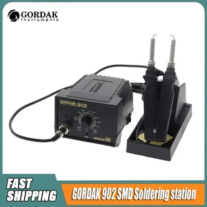 GORDAK 902 110V220V 75w SMD Tweezers Soldering Station Iron ESD Anti-static Adjustable Temperature Control Thermostat 900M TIP