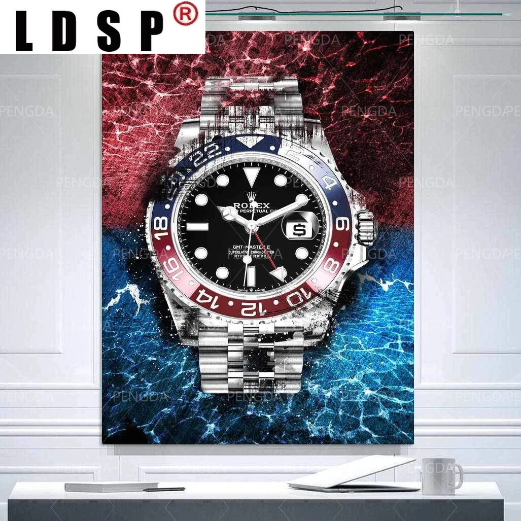 ЛДСП Абстрактная живопись канва картина печатный плакат кварцевые часы класса