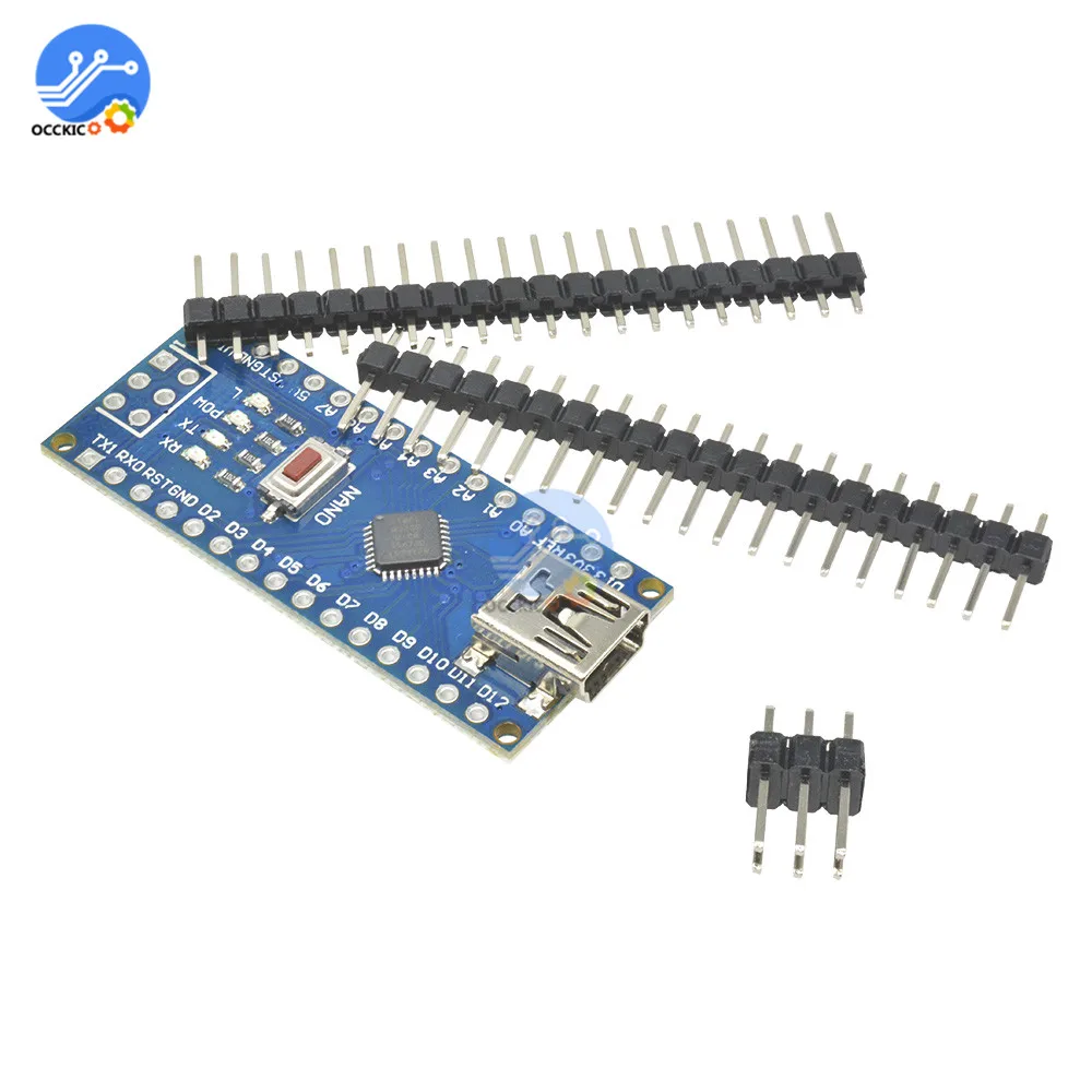 Плата контроллера USB CH340 Nano V3.0 ATmega328P совместима с драйвером Arduino приемопередатчик