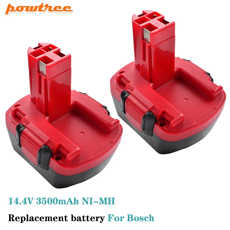 

Powtree For Bosch 14.4V 3500mAh PSR Rechargeable batteries AHS GSB GSR E-2 BAT043 BAT045 BAT046 BAT049 BAT120 BAT139