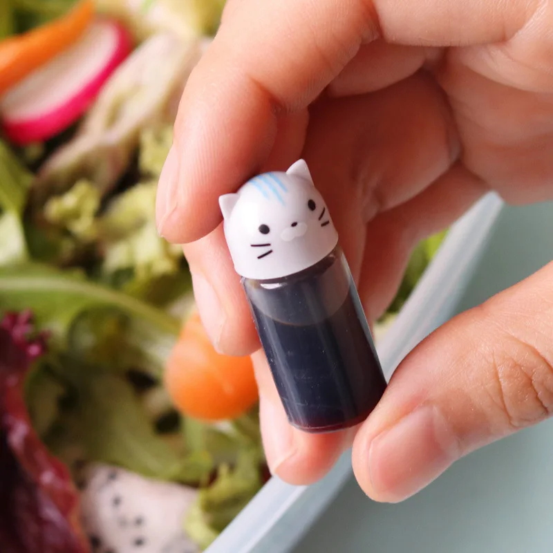 3 шт./компл. мини бутылка для соуса приправ маленькие контейнеры милая фотография