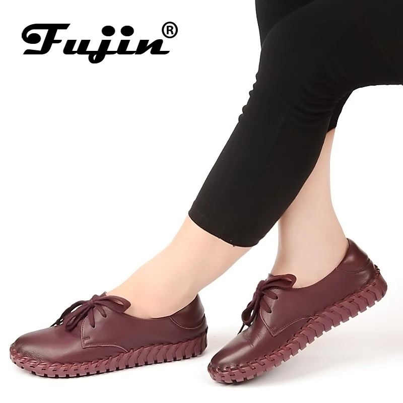 Новинка Женские мокасины из натуральной кожи Лоферы для мам Мягкая обувь отдыха