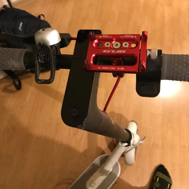 Подставка-держатель для телефона Xiaomi Mijia M365 электрический скутер Qicycle EF1 сплав с ЧПУ подходит для телефона с диагональю от 3,5 до 6,2 дюймов gps прочный нескользящий