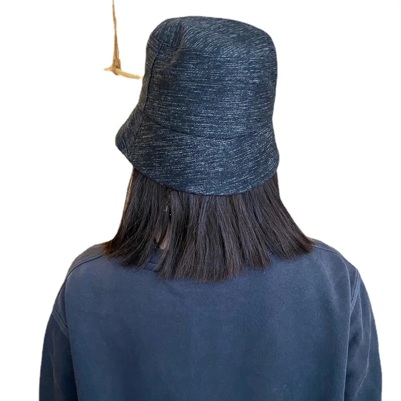2021 Korean version spring net red ins Japanese patch basin hat wild shade bucket fisherman hat femal