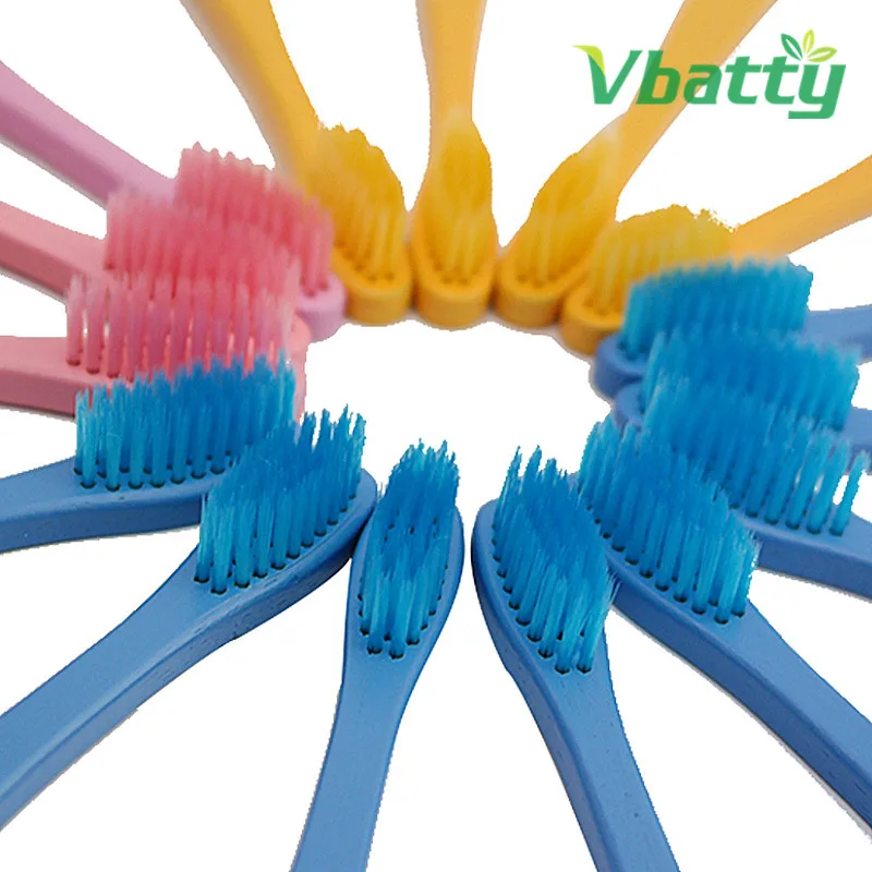 4 предмет Эко-дружественных бамбука Зубная щётка средней щетина биоразлагаемые