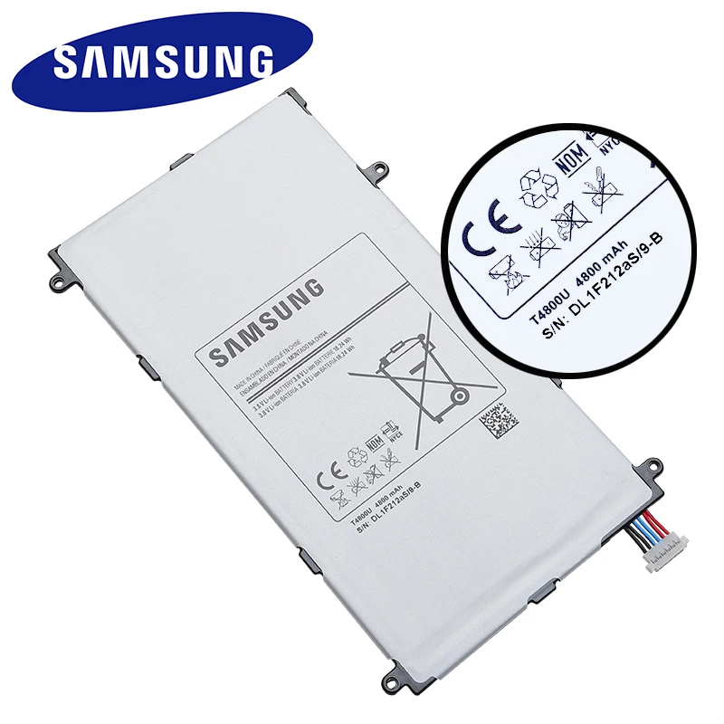 Оригинальный аккумулятор для SAMSUNG T4800U 4800 мАч Samsung Galaxy Tab Pro 8 4 дюйма T320 SM-T321 T325 T321