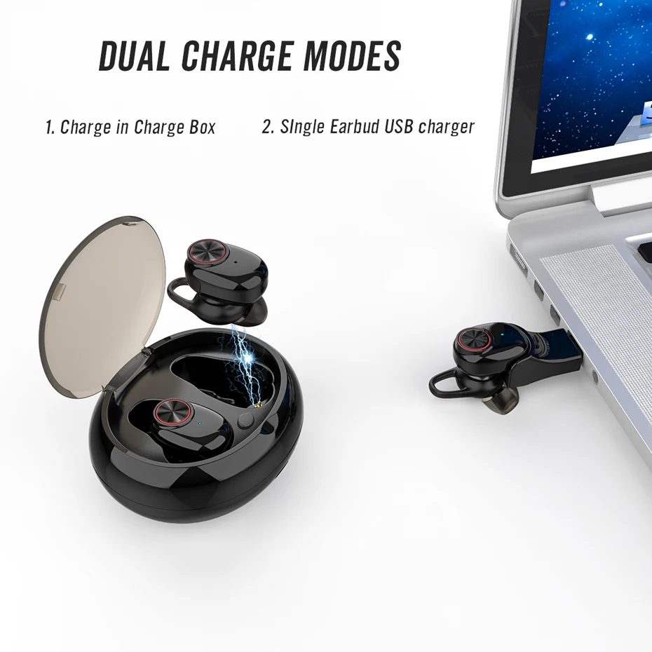 Беспроводные наушники UTRAI Bluetooth 5,0 Ture, беспроводные стерео наушники, гарнитура TWS HIFI, бас с микрофоном, Спортивная игровая гарнитура