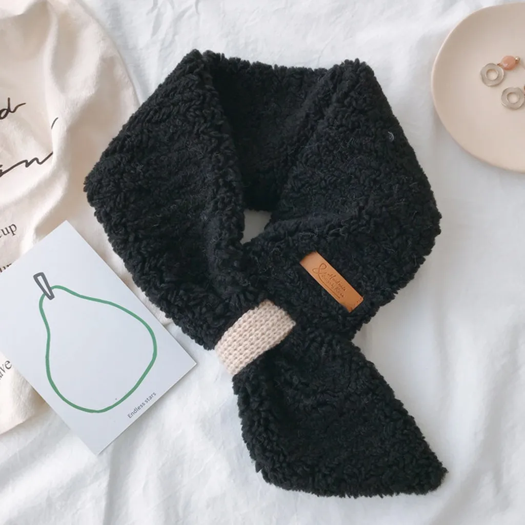 Женский зимний шарф 2019 шарфы из искусственной овечьей шерсти шейный рукав фуляр