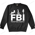 Забавная толстовка с капюшоном ФБР, Женская толстовка с капюшоном для инспектора клуба, забавная толстовка, мужские толстовки в стиле хип-хоп, уличная одежда