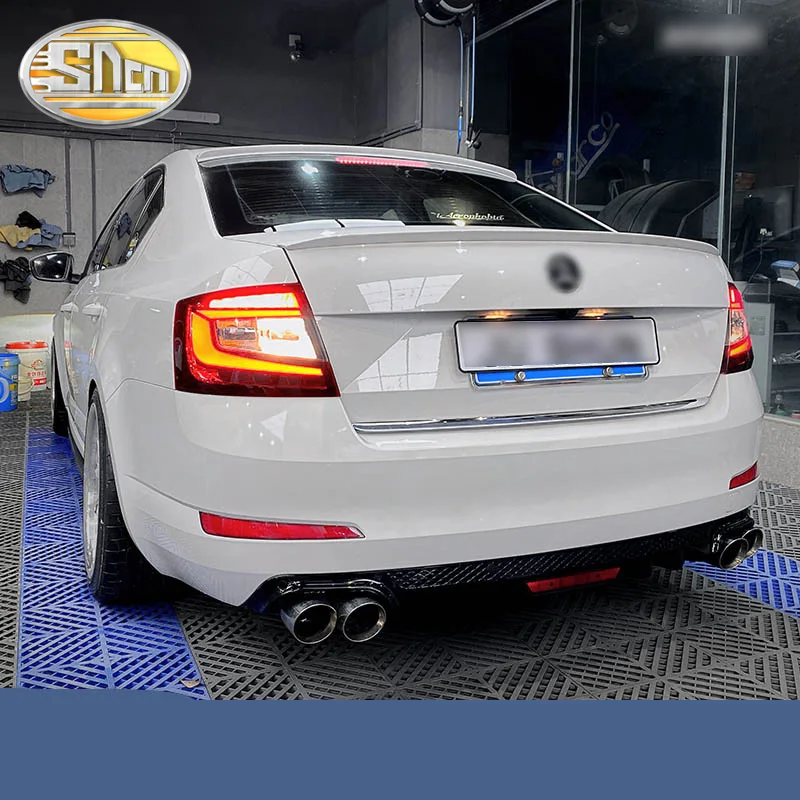 

Car LED Tail Light Taillight For Skoda Octavia 2015 2016 2017 Rear Fog Lamp + Brake Light + Reverse + LED Turn Signal Light