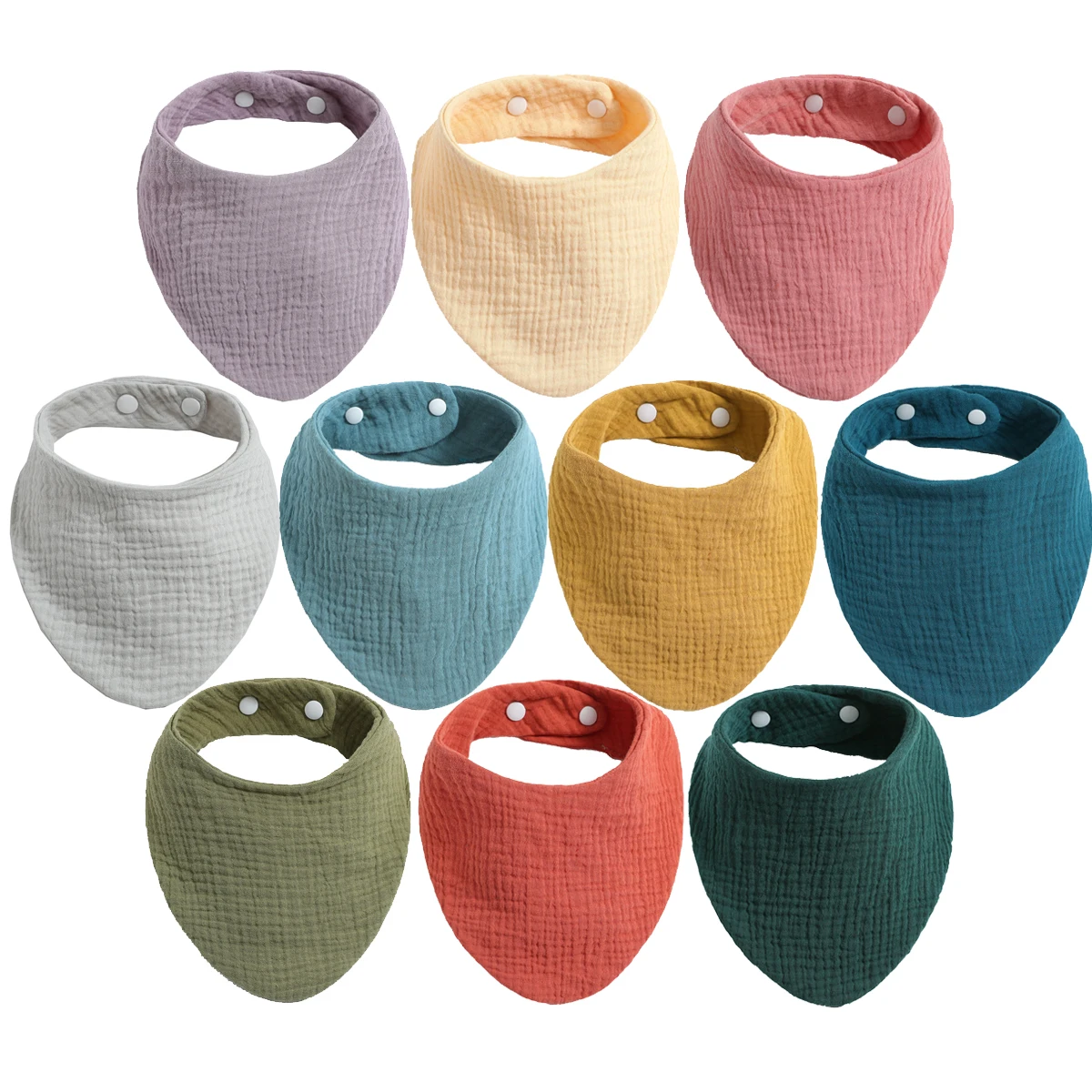 

Bibs Baby Infant Cotton Bib Newborn Solid Color Triangle Scarf Feeding Saliva Towel Bandana Burp Cloth Boys Girls Shower Gift