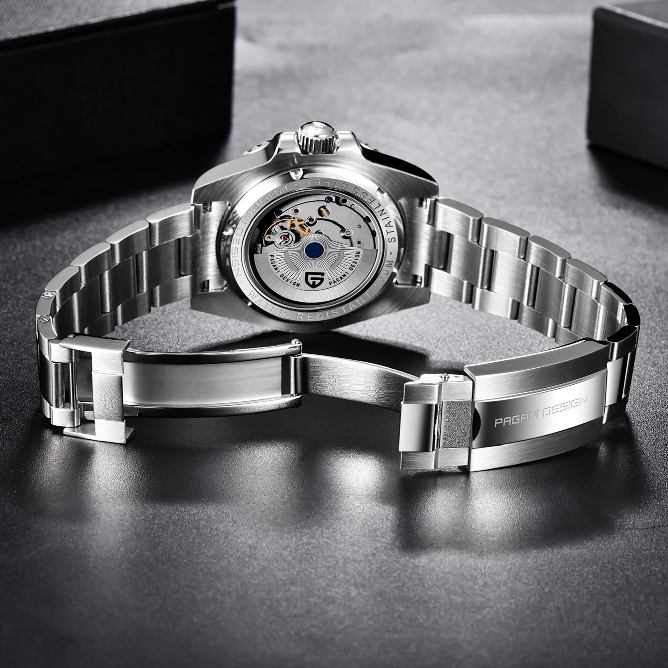 

PAGANI DESIGN Men's GMT Waterproof Mechanical Watch Sapphire Glass Stainless Steel Ceramic Bezel Classic Automatic Watch relogio