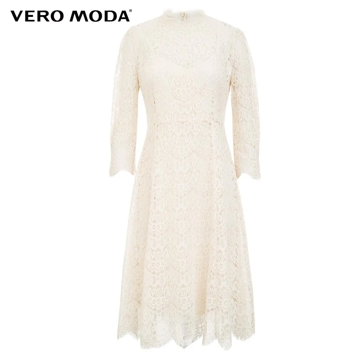 

Vero Moda Women's Vintage 3/4 Sleeves Two-Pieces Lace Party Dress | 31947C501