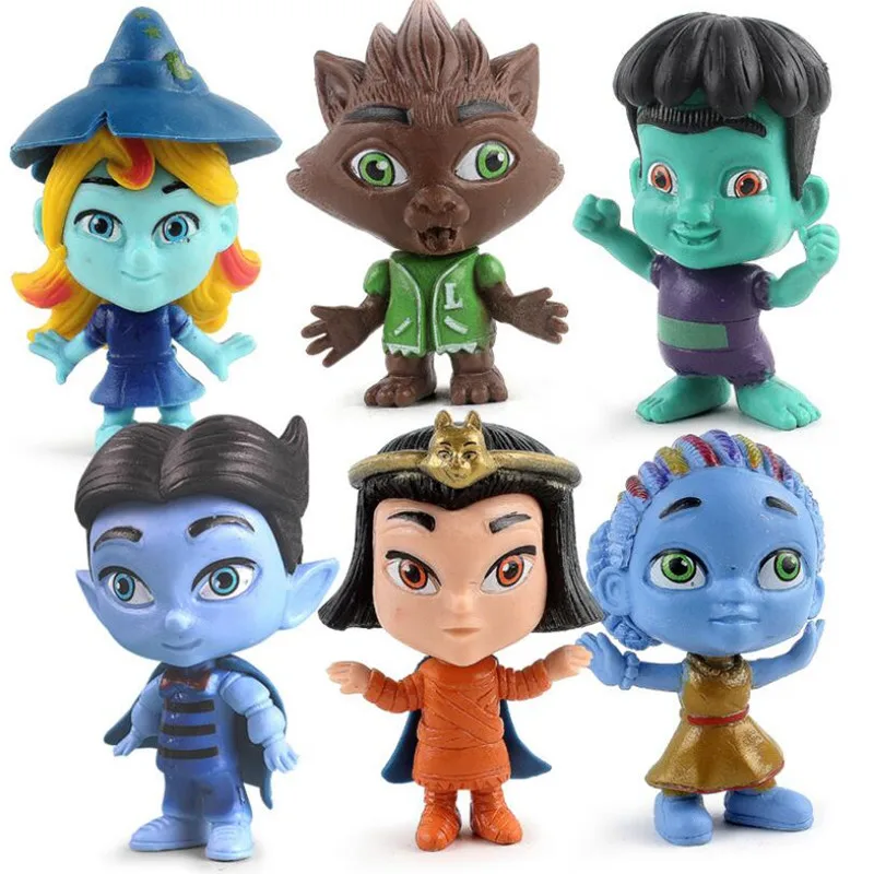 Горячее предложение! Распродажа! 6 шт./компл. монстр фигурки супер кукла ПВХ Аниме