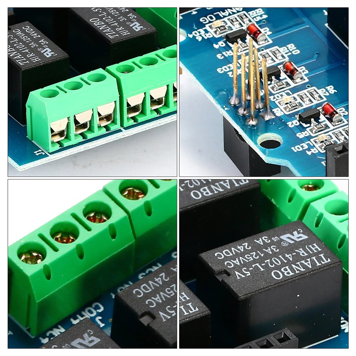 Четырехканальный реле Щит 5V 4-канальный 4CH триггерный релейный модуль экран для