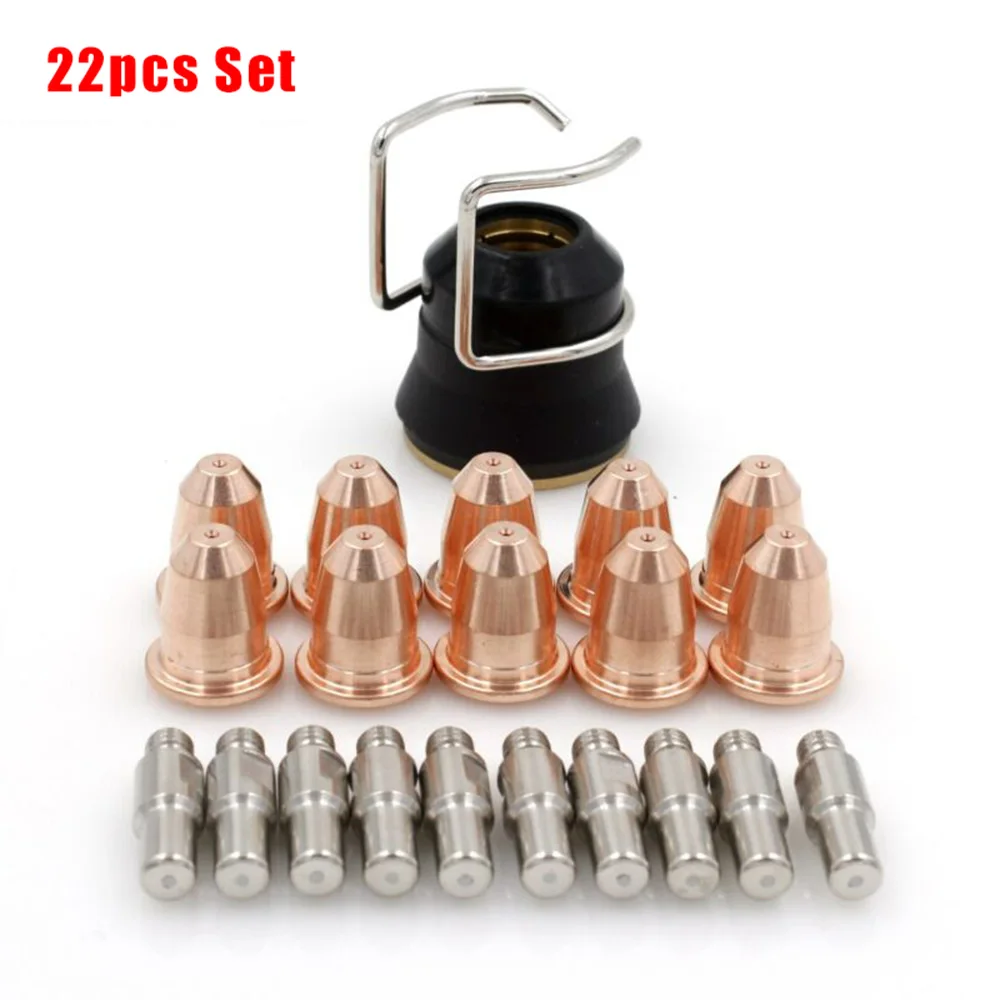 

PR110 Plasma Cutting Torch Consumables Kits Nozzle Spring Guide 22pcs Set