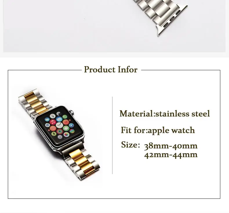 316 ремешок из нержавеющей стали для часов Apple Watch 4 5 38 мм 40 мм 44 мм ремешок для часов Apple Watch 4 ремешок для iwatch 4 полосы 44 мм